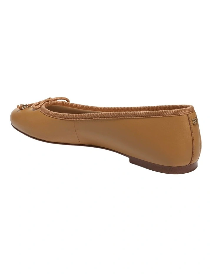Felicia Ballet Flat in Buff Tan Leather image 3