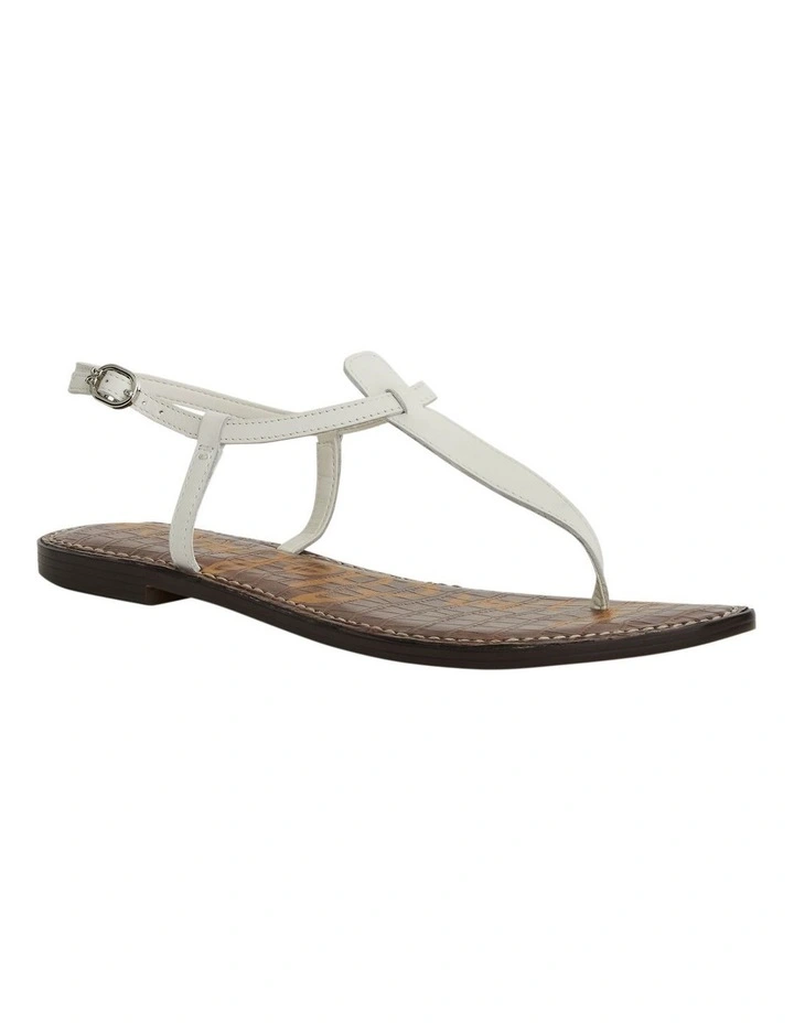 Gigi Sandals in Bright White Leather image 2
