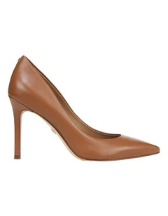 Hazel Heeled Shoes in Saddle Leather