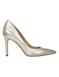 Hazel Heeled Shoes in Jute Metallic
