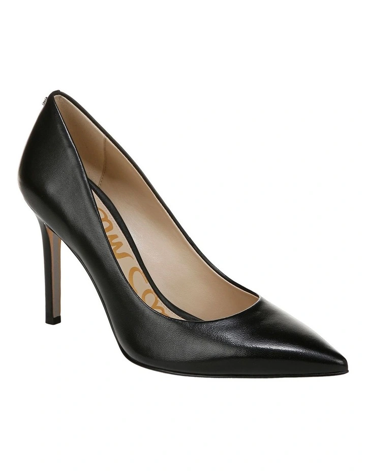 Hazel Heeled Shoes in Black Leather image 2