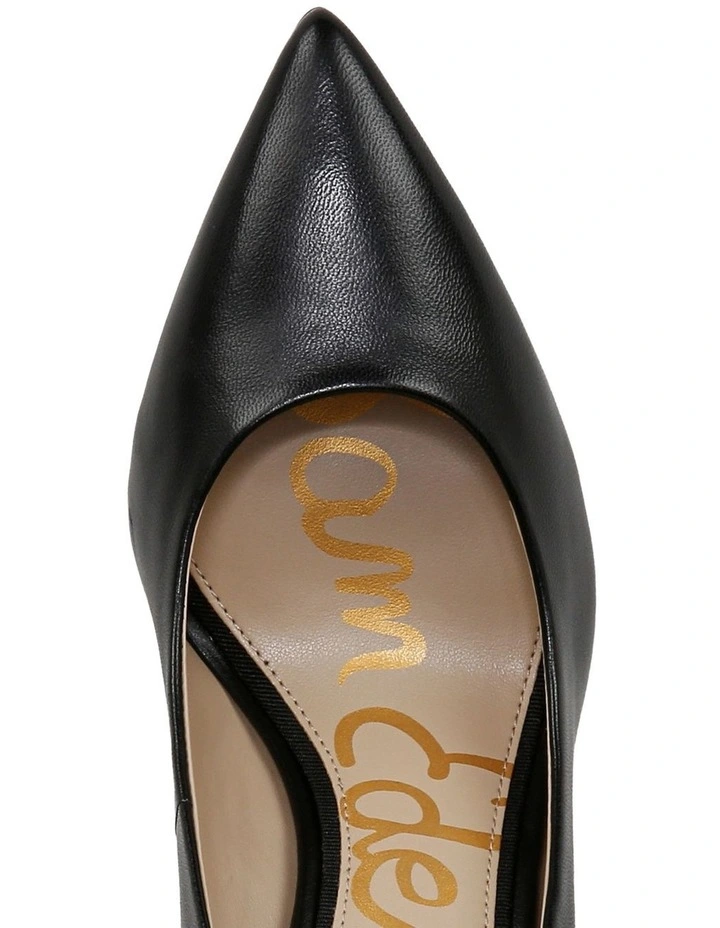 Hazel Heeled Shoes in Black Leather image 4