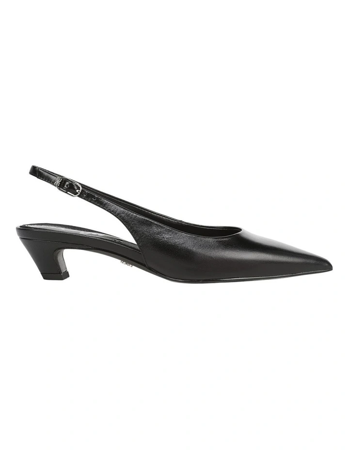 Finch Heeled Shoes in Black Leather image 1