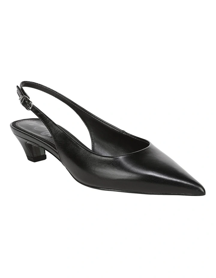 Finch Heeled Shoes in Black Leather image 2