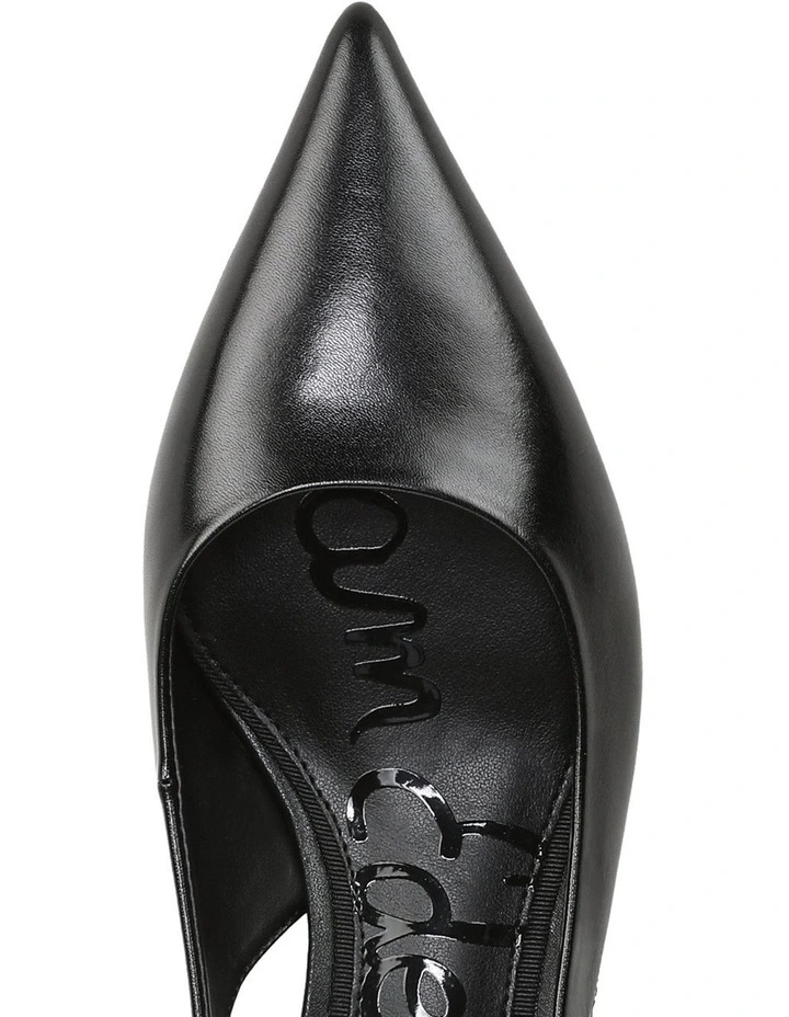 Finch Heeled Shoes in Black Leather image 4
