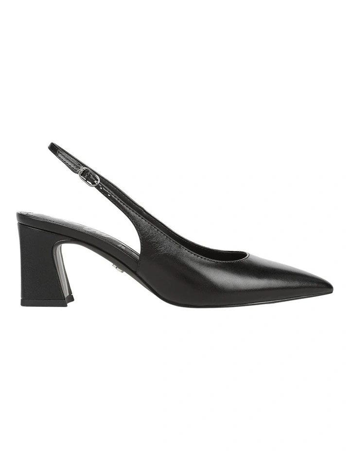 Winfred Heeled Shoes in Black Leather image 1