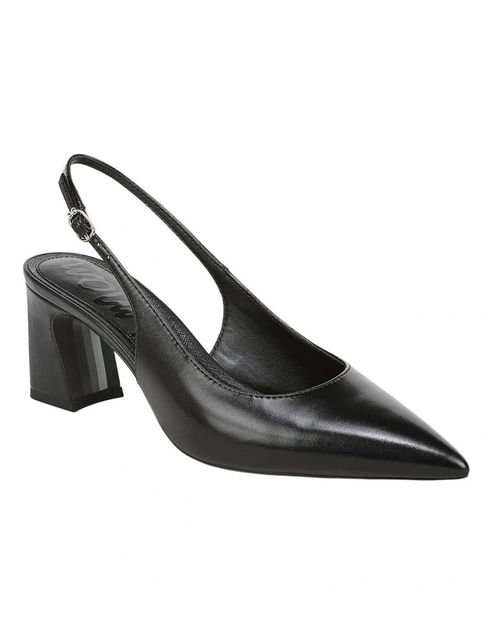 Winfred Heeled Shoes in Black Leather image 2