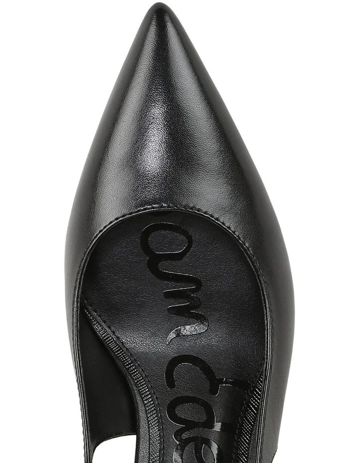 Winfred Heeled Shoes in Black Leather image 4