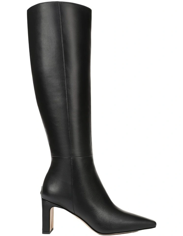 Sylvia Boots in Black Leather image 1