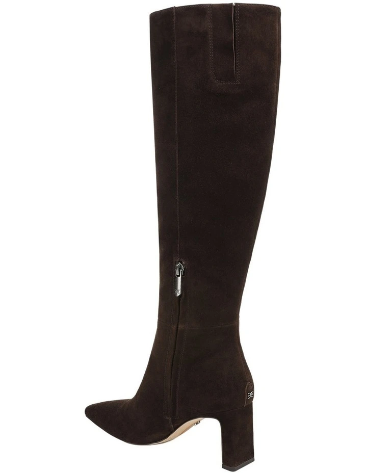 Sylvia Boots in Chocolate Brown Suede image 3