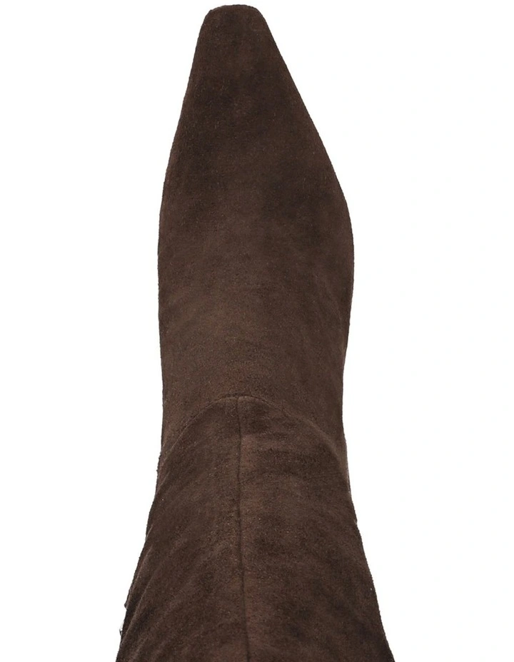 Sylvia Boots in Chocolate Brown Suede image 4