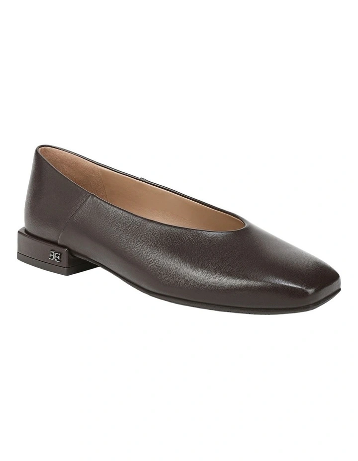 Kasey Flat Shoes in Cafe Noir Leather image 2