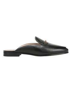 Linnie Mule in Black Leather