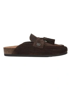 Astrid  Flat Shoes in Espresso Bean Suede