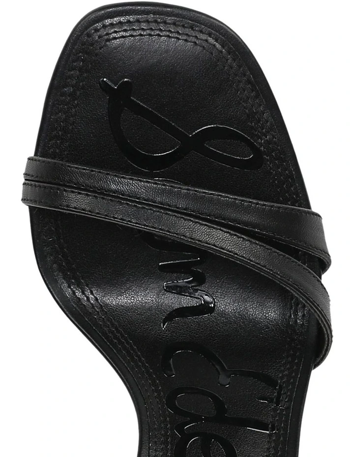 Junie sandals in Black Leather image 4