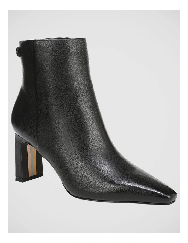 Saige Ankle Boots in Black Leather image 2