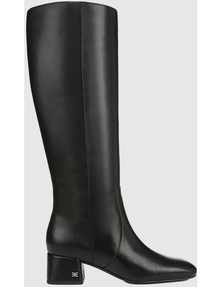 Porter Knee Boot in Black Leather image 1