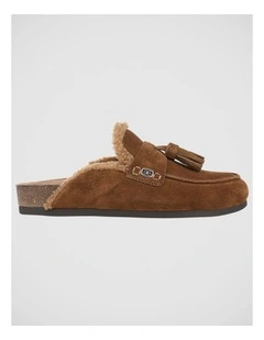 Astrid Mules in Warm Nutmeg Suede