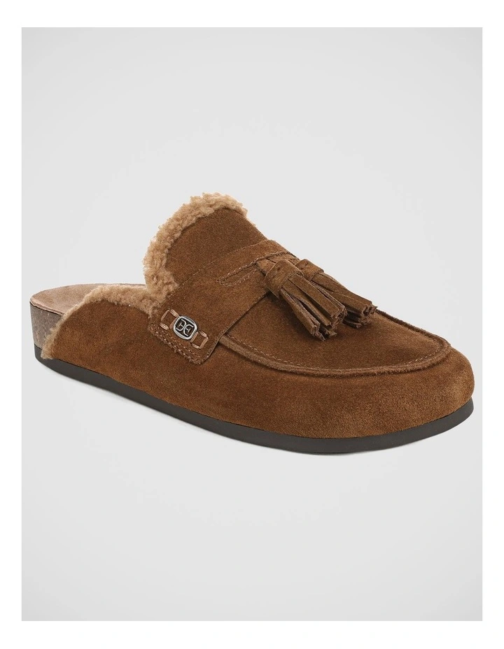 Astrid Mules in Warm Nutmeg Suede image 2