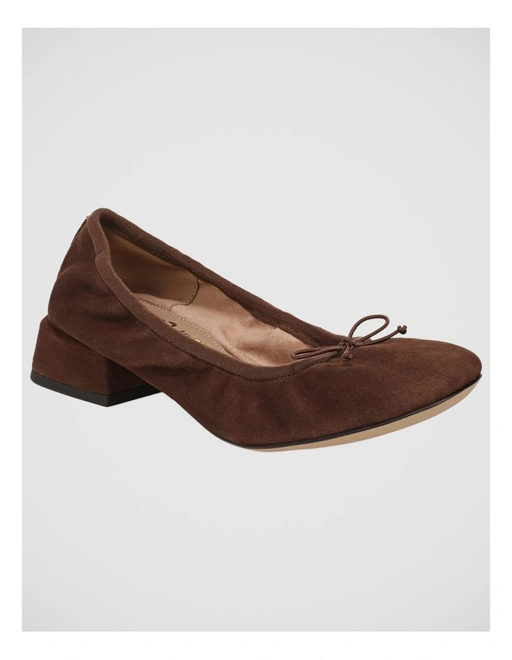 Belle Flat Shoes in Ande Brown Suede image 2