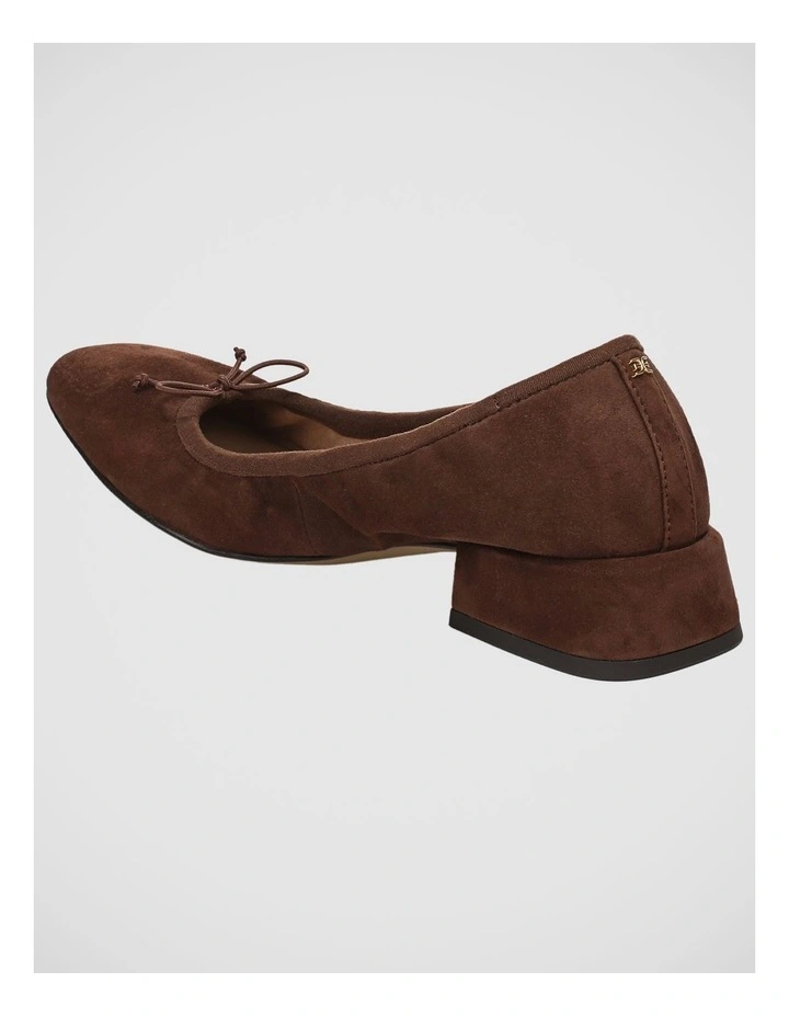 Belle Flat Shoes in Ande Brown Suede image 3