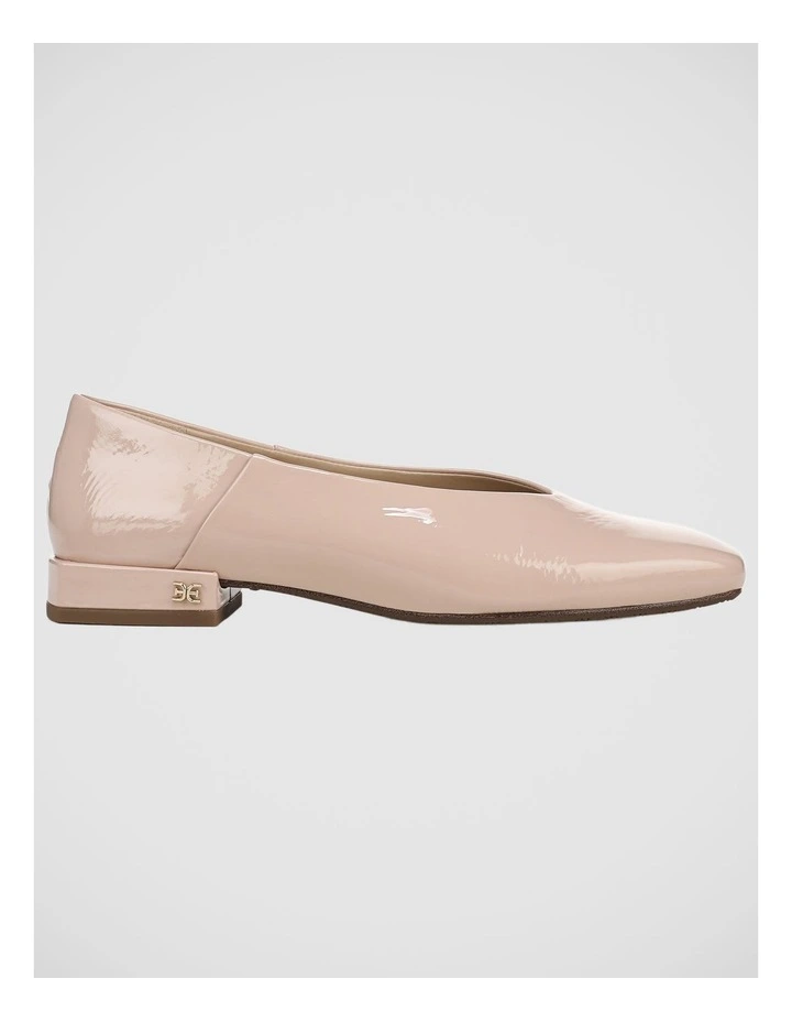 Kasey Flat Shoes in Buff Blush Leather image 1