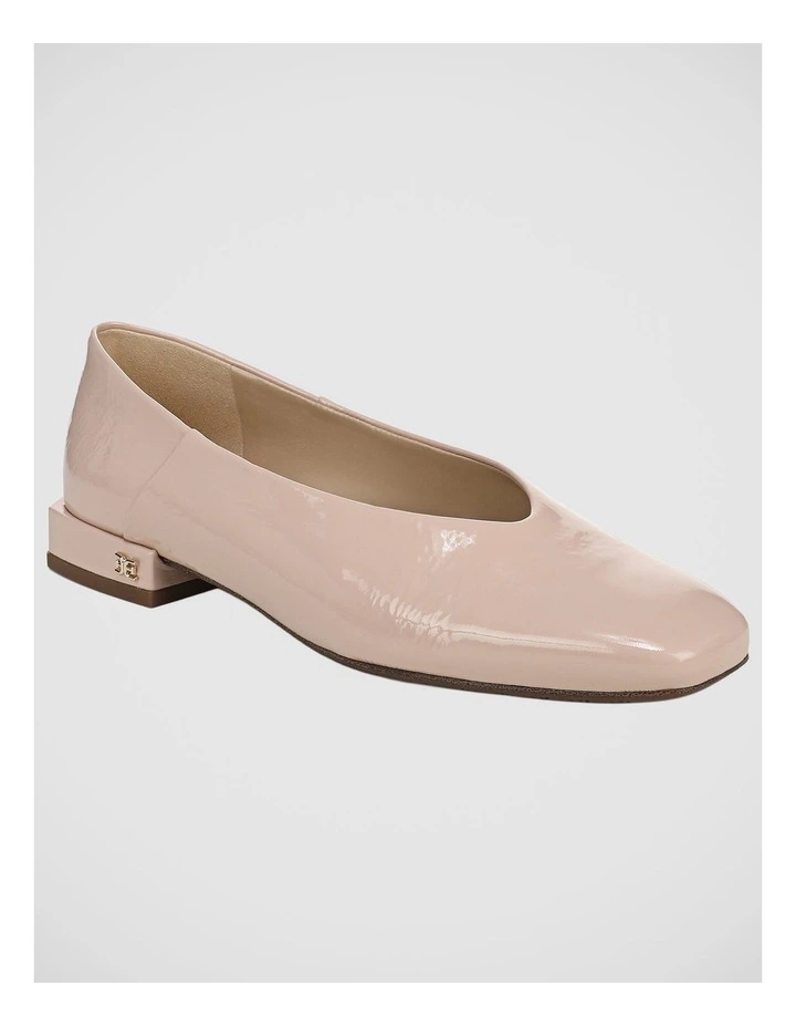 Kasey Flat Shoes in Buff Blush Leather image 2