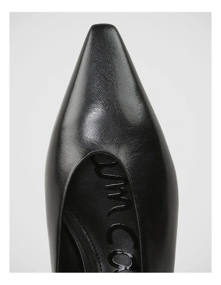 Emory Flat Shoes in Black Leather image 4