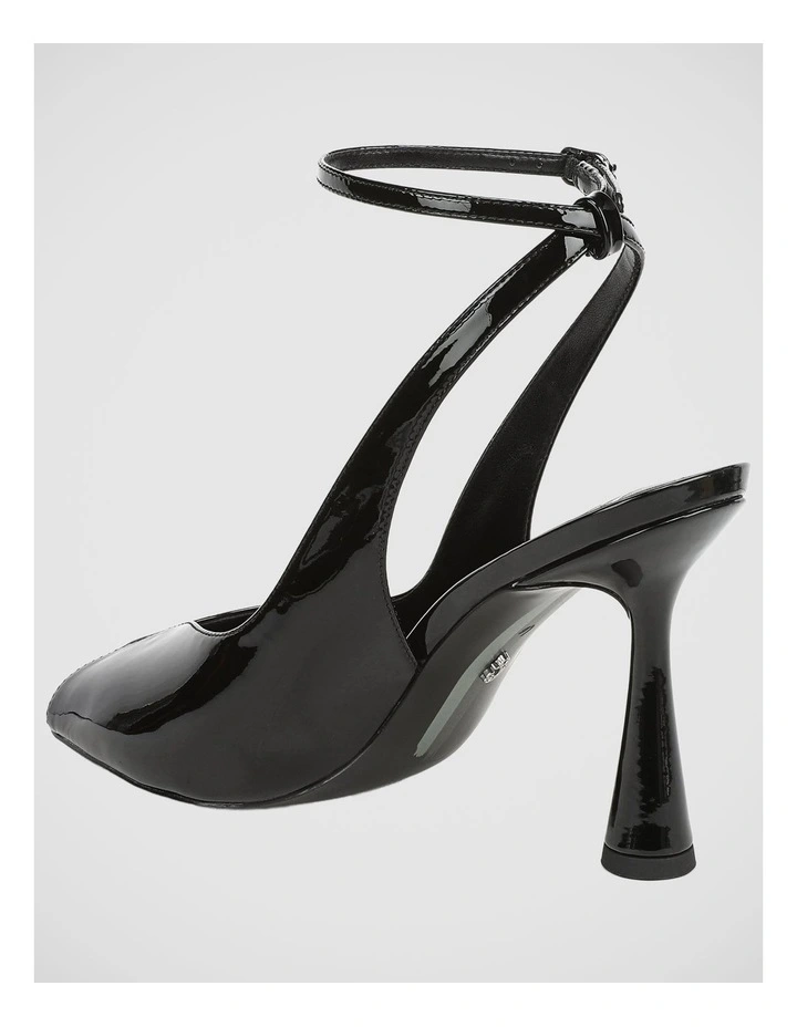 Esme Heeled Sandal in Black Patent Leather image 3