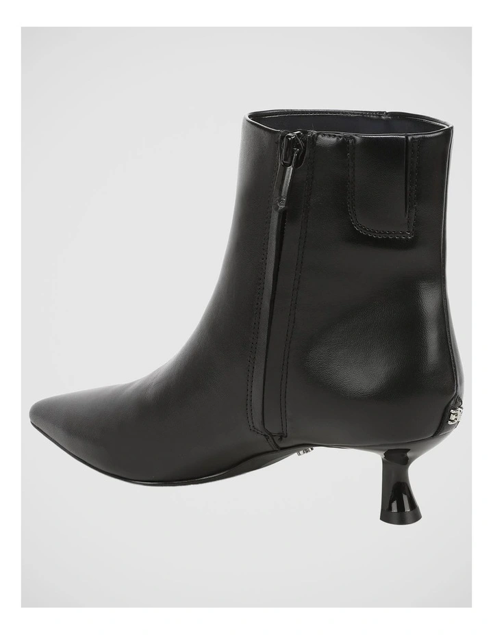 Ryla Ankle Boots in Black Leather image 3