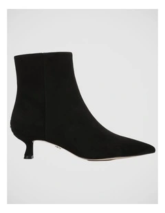 Ryla Ankle Boots in Black Suede Leather