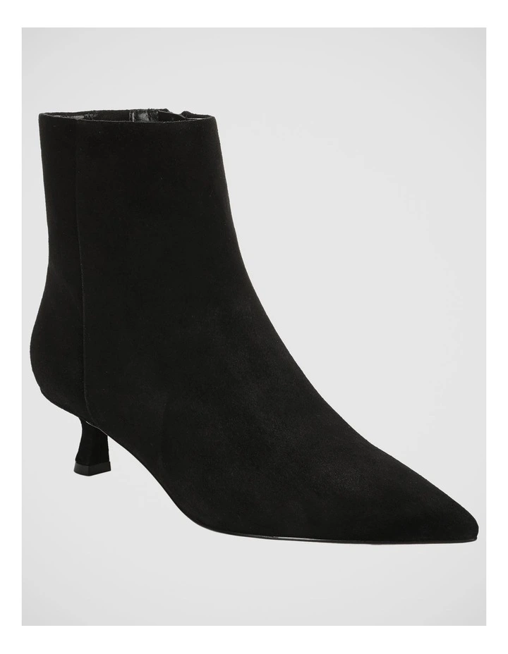 Ryla Ankle Boots in Black Suede Leather image 2