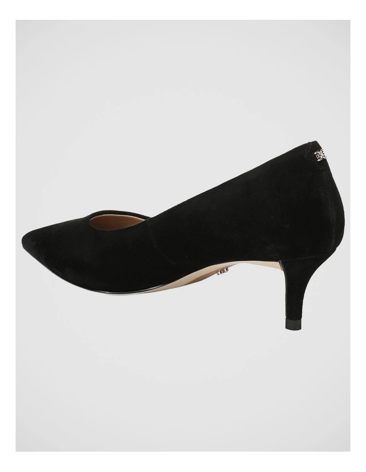 Summer Point Toe Pump in Black Suede Leather image 3