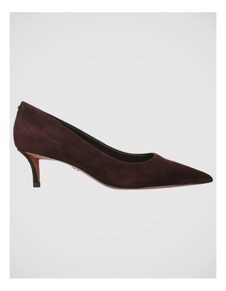 Summer Point Toe Pump in Cafe Noir Suede Leather image 1