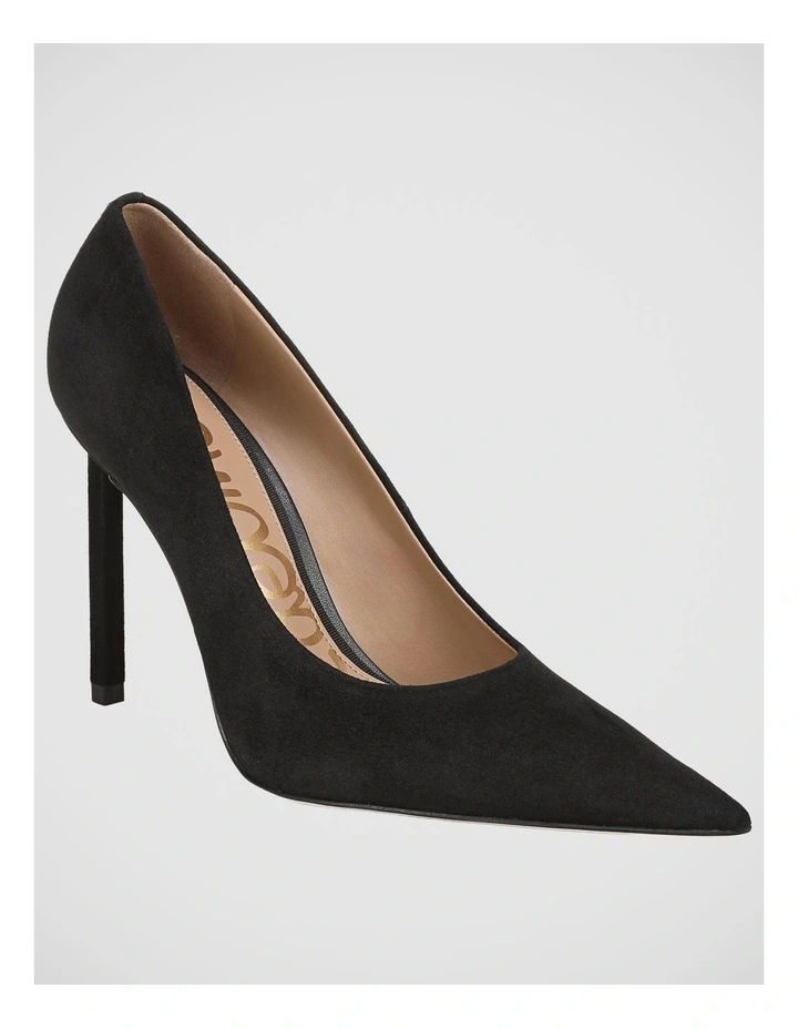 Talula Stiletto Pump in Black Suede Leather image 2