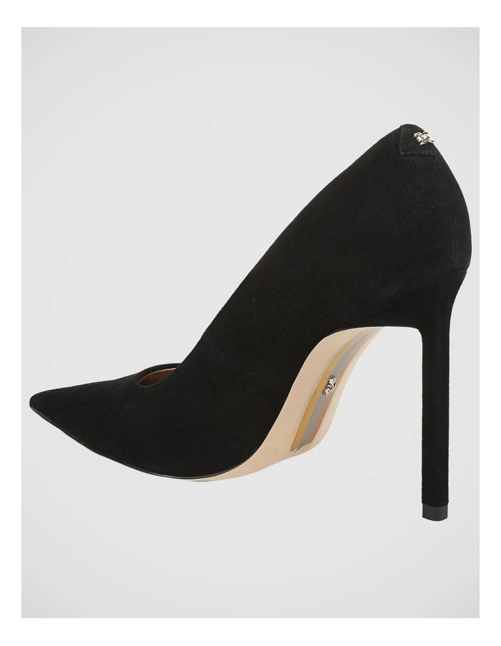 Talula Stiletto Pump in Black Suede Leather image 3
