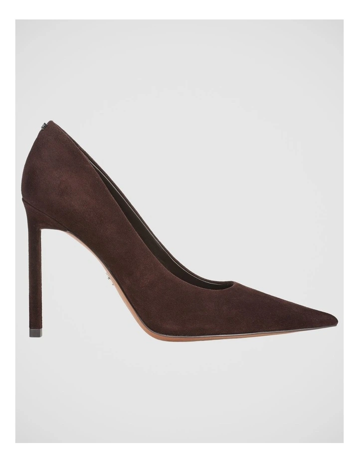 Talula Stiletto Pumps in Cafe Noir Suede Leather image 1