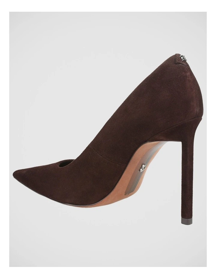 Talula Stiletto Pumps in Cafe Noir Suede Leather image 3
