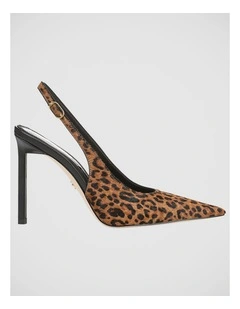 Tegan Sling Back Pump in Animal Brown Multi