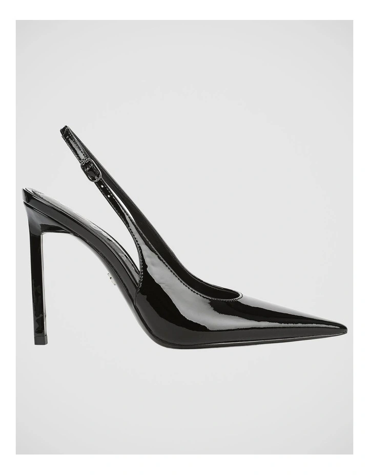 Tegan Sling Back Pump in Black Patent Leather image 1