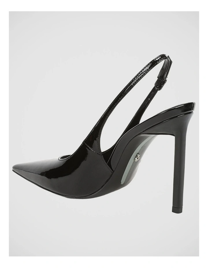 Tegan Sling Back Pump in Black Patent Leather image 3