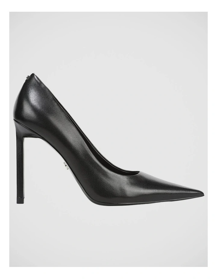Talula Stiletto Pump in Black Leather image 1