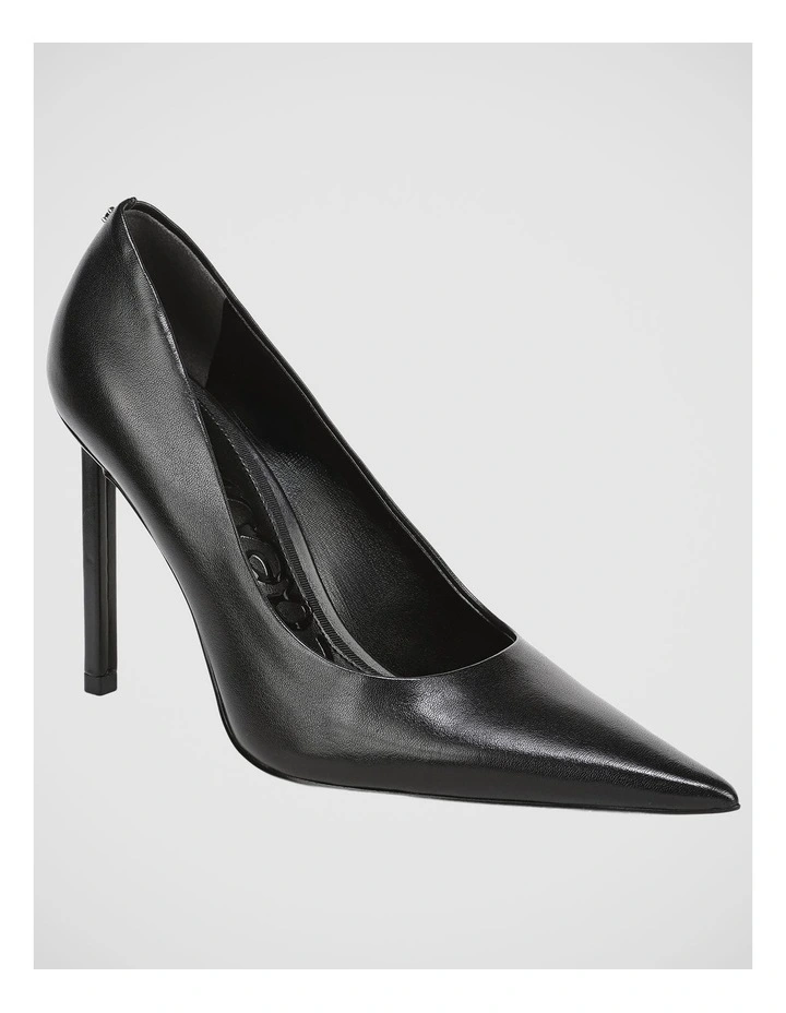 Talula Stiletto Pump in Black Leather image 2