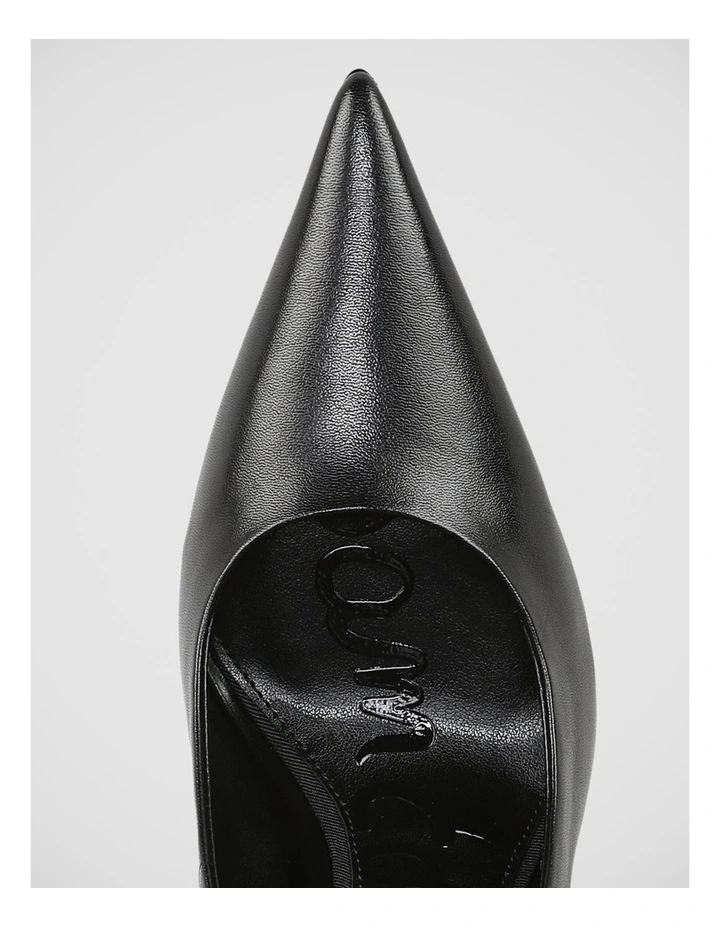 Talula Stiletto Pump in Black Leather image 4