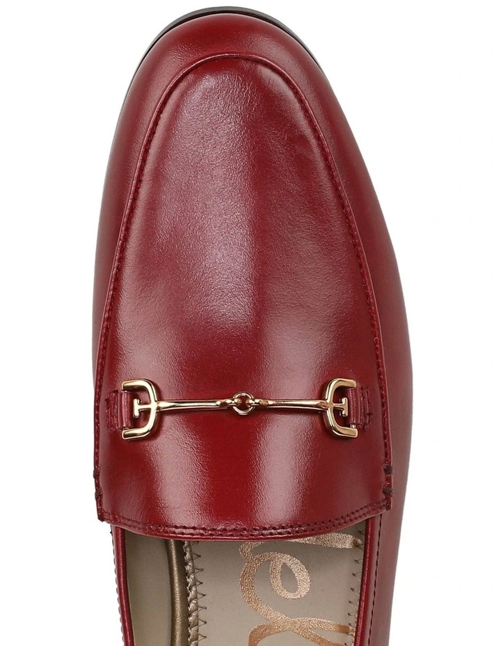 Loraine Loafers In Deep Scarlet Leather image 4