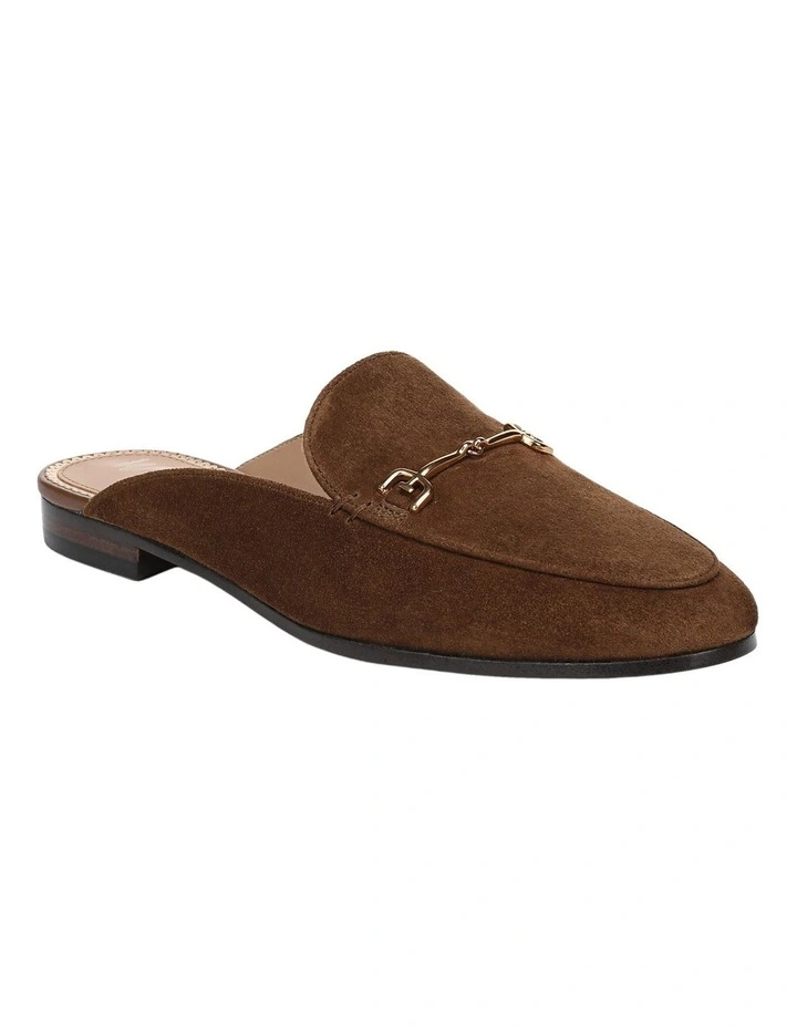 Linnie Mules in Warm Nutmeg Suede image 2