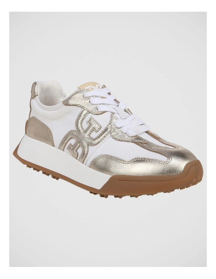 Langley Sneakers in Off White / Molten Gold image 2