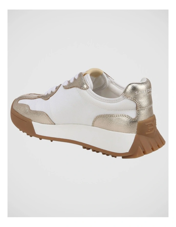 Langley Sneakers in Off White / Molten Gold image 3