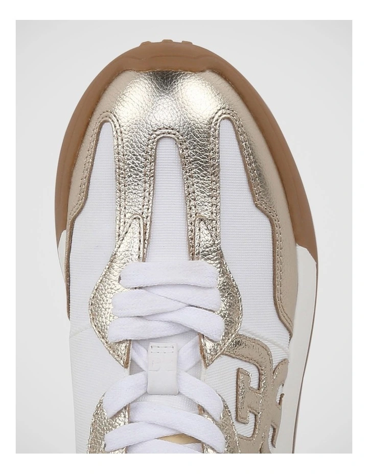 Langley Sneakers in Off White / Molten Gold image 4