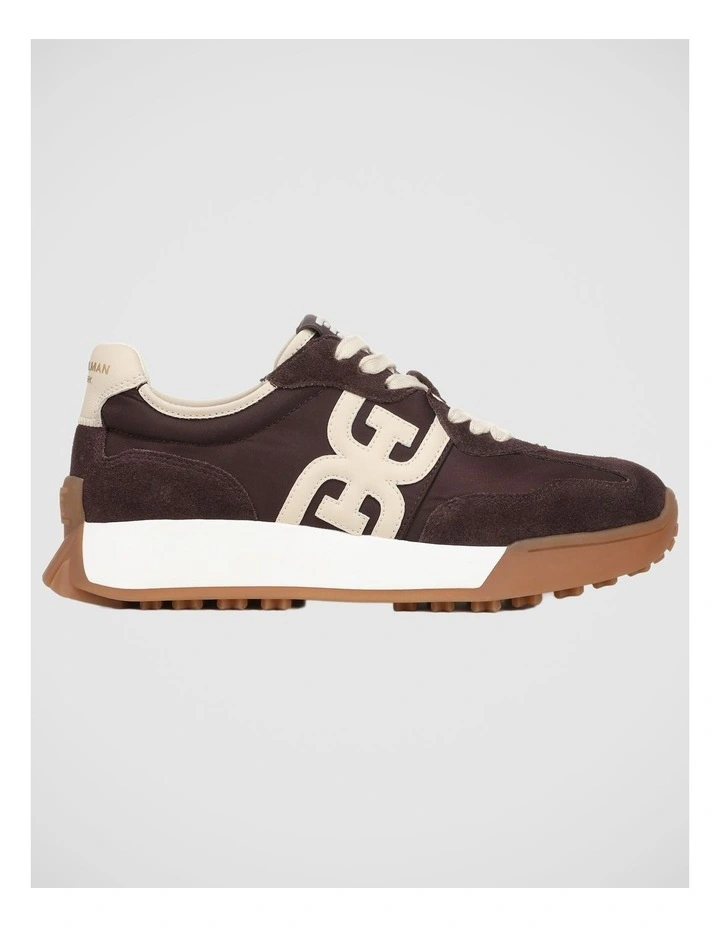 Langley Sneakers in Brown / White Suede image 1